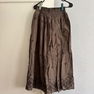 Evereve Michael Stars Hayden Midi Skirt Size M in Kalamata